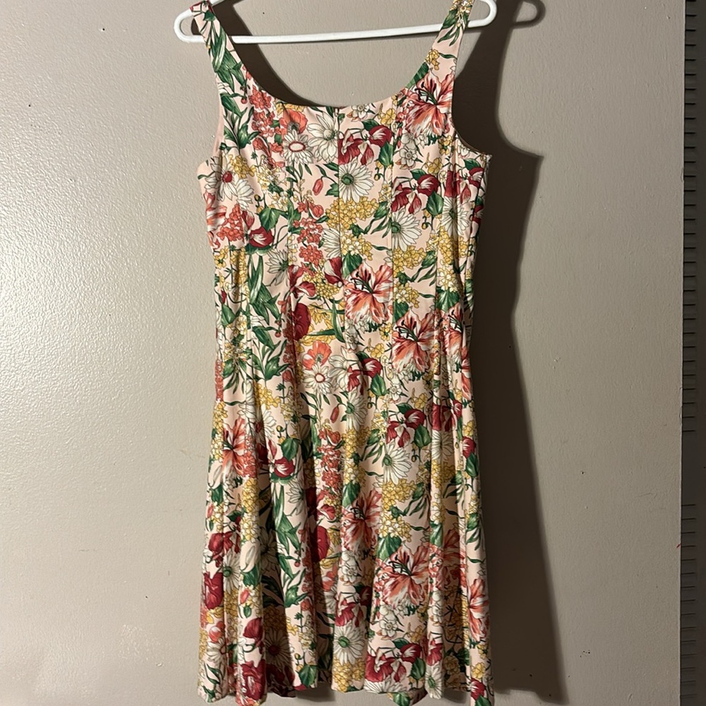 Cb Established 1962 Knee Length Floral Print Partially Lined Sleeveless Sundress - Picture 2 of 6